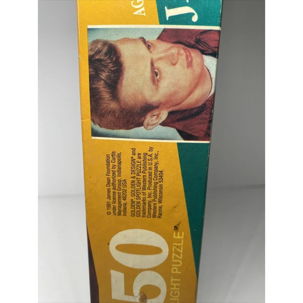 Vintage James Dean Golden Spotlight Jigsaw Puzzle 550 Pieces 1991 NEW Sealed‎